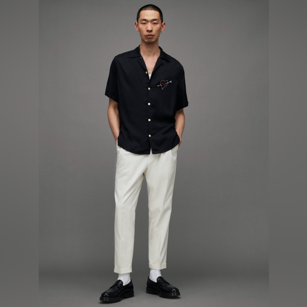 AllSaints Tallis Pleated Trousers
